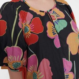 Beautiful Multicolor Floral Dress w/pockets